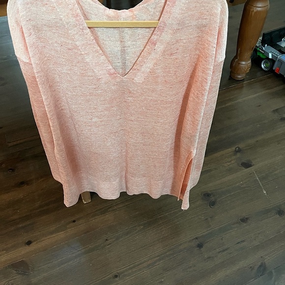 Lafayette.NEW $483.00. Light orange tunic. Size L - Picture 2 of 6